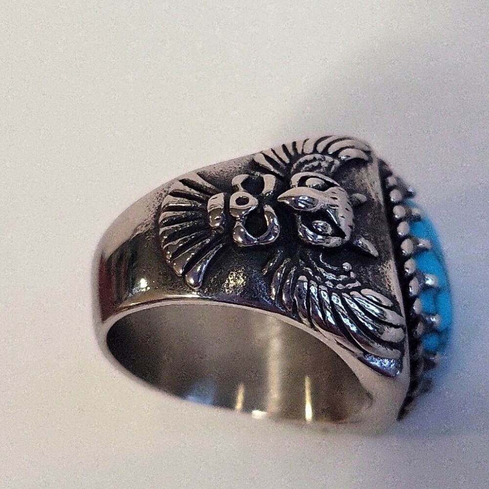 1079- Owl Statement Handmade Men's Ring Size 10 NWT